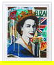 Nastya Rovenskaya- Original Mixed Media on Paper "Queen Elizabeth"