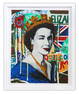 Nastya Rovenskaya- Original Mixed Media on Paper "Queen Elizabeth"