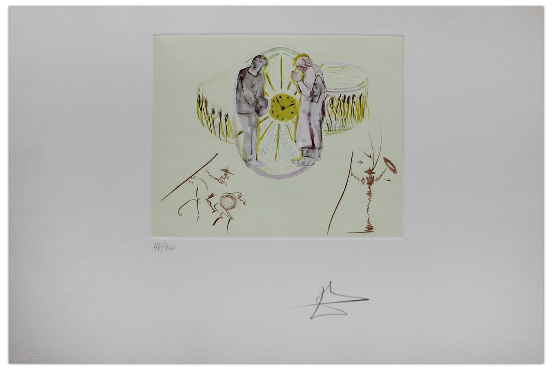Salvador Dali- Lithograph with original collages with original etchings "One's Identity" (1 of 4)