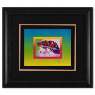 Peter Max, "Friends on Blends" Framed Limited Edition Lithograph, Numbered 494/500 and Hand Signed: Friends on Blends is a limited edition lithograph on paper by Peter Max, numbered 494/500 and hand signed by the artist. This piece comes framed. Includes Certificate of Authenticity from Peter Max