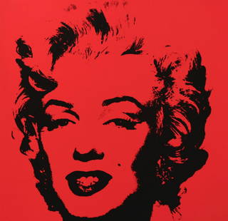 Andy Warhol- Silk Screen "Golden Marilyn 11.43": Artist: Andy Warhol. Medium: Silk Screen. Title: Golden Marilyn 11.43. Size: 36" x 36". Certificate of Authenticity: From the publisher. Additional: The piece is stamped in blue on the back with "Publ