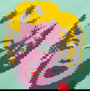 Andy Warhol- Silk Screen "Marilyn Monroe 11.23": Artist: Andy Warhol. Medium: Silk Screen. Title: Marilyn Monroe 11.23. Size: 36" x 36". Certificate of Authenticity: From the publisher. Additional: The piece is stamped in blue on the back with "Publ