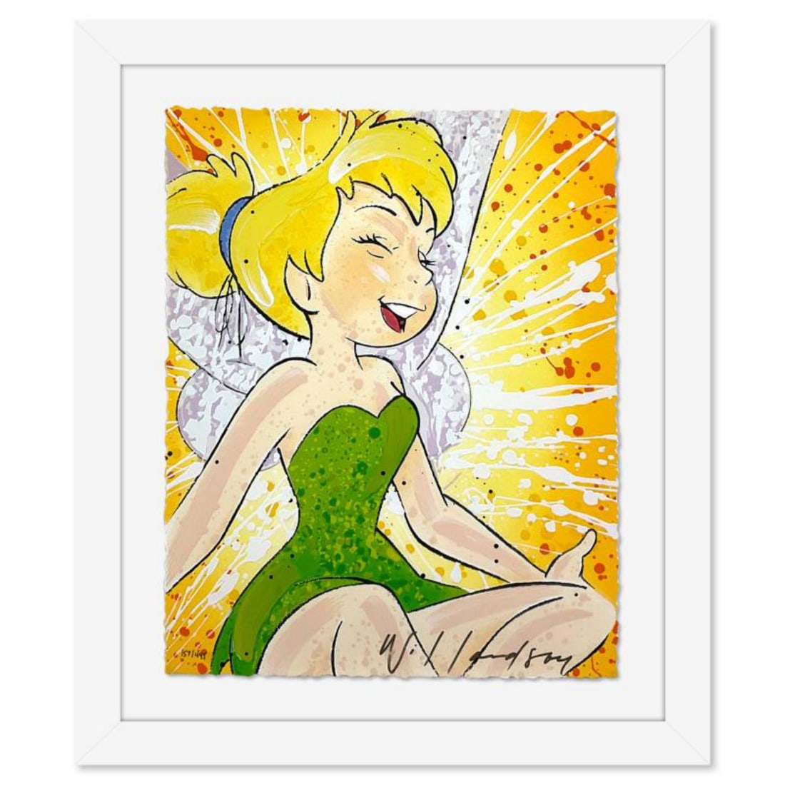 David Willardson, "Keeping It Light" Framed Limited Edition Disney Serigraph, Numbered 157/495 and: Keeping It Light is a Disney Fine Art limited edition serigraph on deckle edge paper by David Willardson, numbered 157/495 and hand signed by the artist. This piece comes framed. Includes Letter of Au