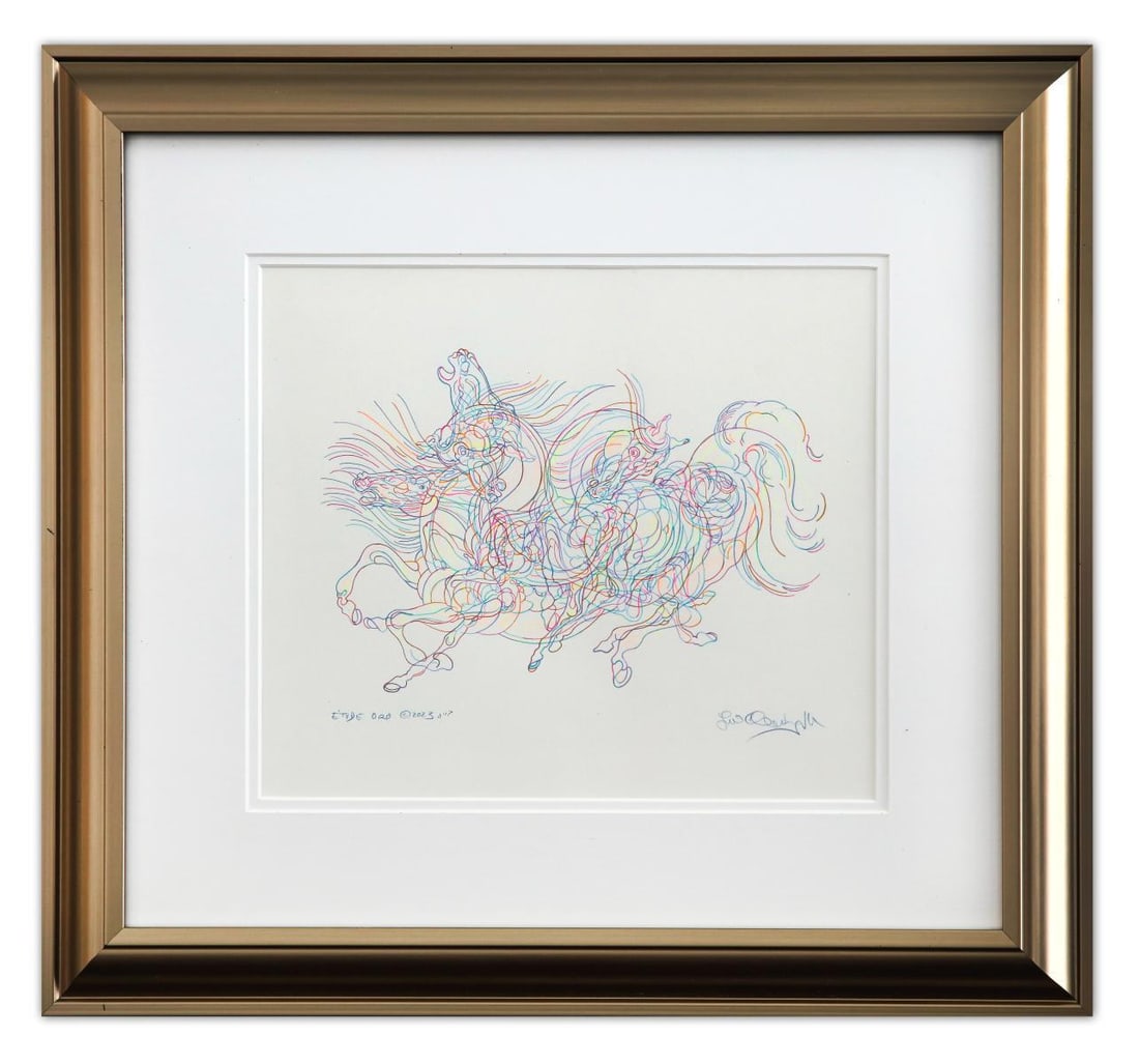 Guillaume Azoulay- Original Drawing in Color "E'tude Oro" (1 of 4)