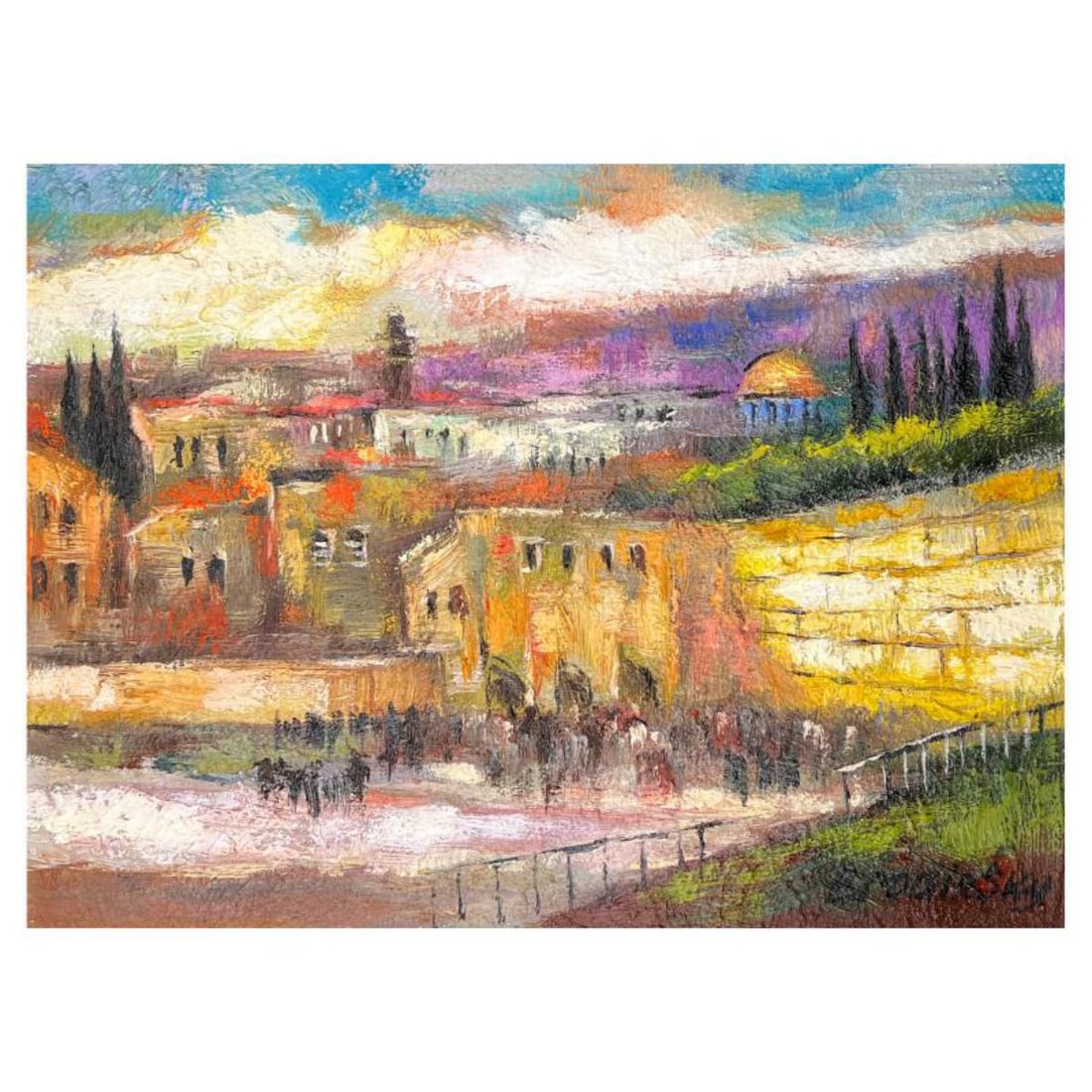 Slava Brodinsky Hand Signed Original Painting on Canvas with Letter of Authenticity.: This is an original painting oil on canvas by Slava Brodinsky. Hand signed by the artist, this piece comes with a letter of authenticity. Measures approximately 12" x 16" (image). Reference#: 43438.