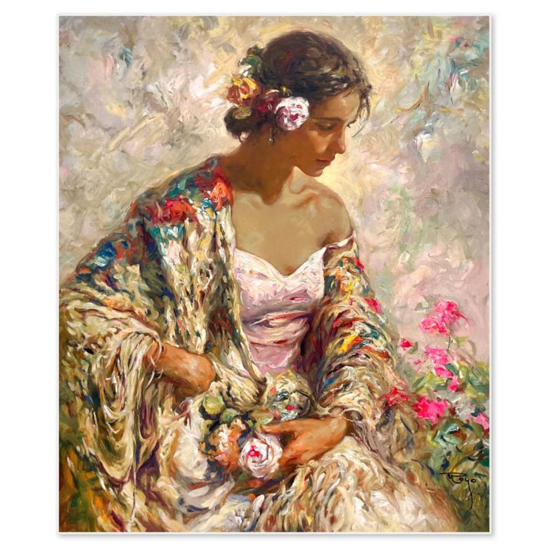 Royo, "Bella Serena" Limited Edition Publisher's Proof on Clay-Board (29" x 24"), Numbered and Hand (1 of 2)