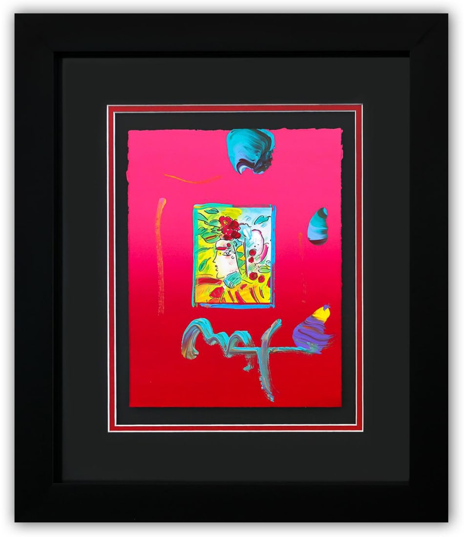 Peter Max- Original Mixed Media "Profile Series 2005. I #48" (1 of 2)