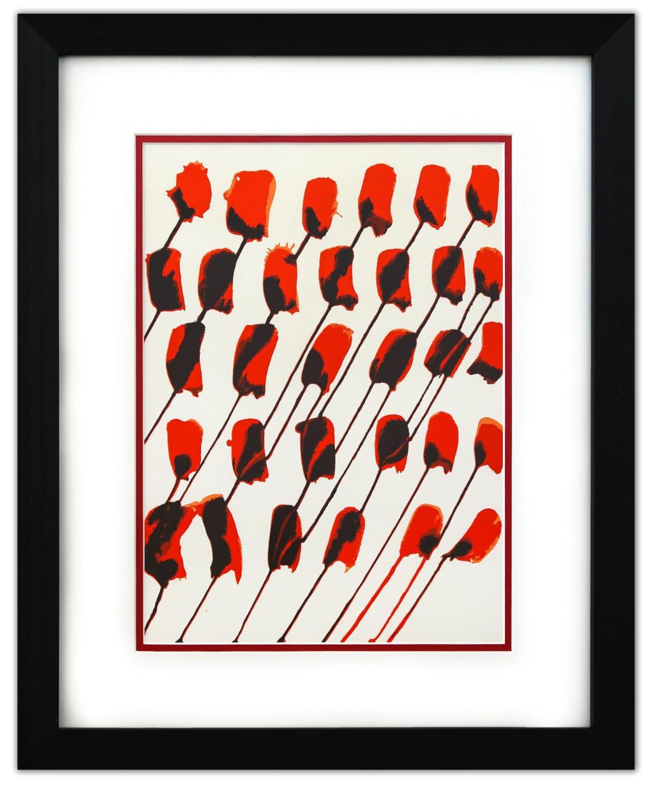 Alexander Calder- Lithograph "DLM156 - COMPOSITION TACHES ROUGES" (1 of 2)