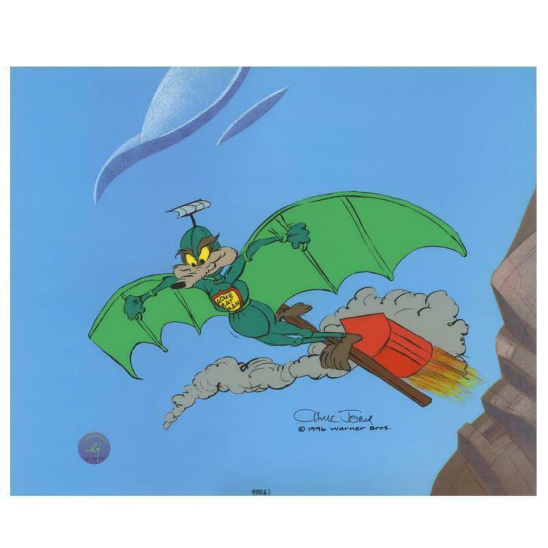 Chuck Jones "Acme Splatman" Hand Signed, Hand Painted Limited Edition Sericel. (1 of 2)