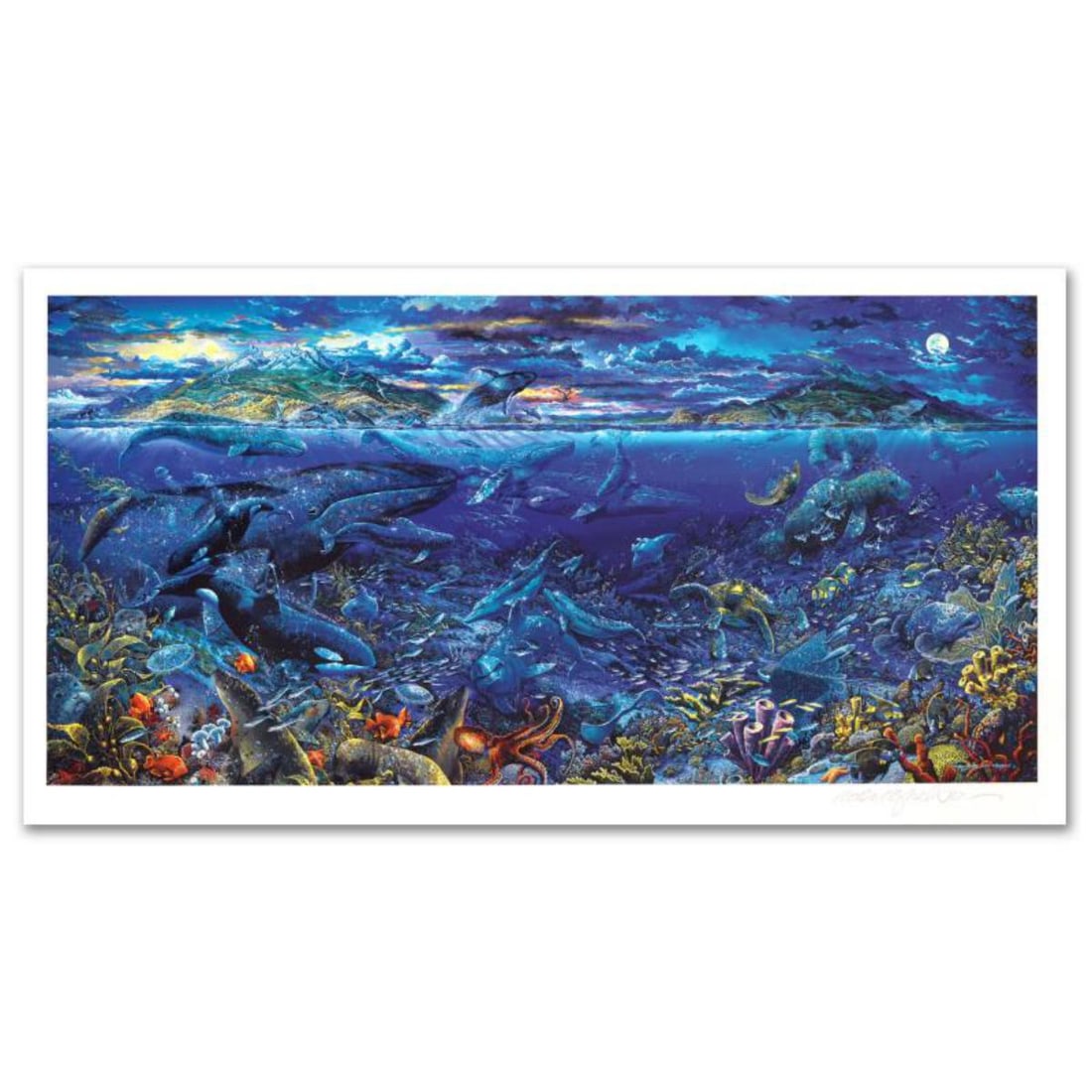 Robert Lyn Nelson, "From Sea to Shining Sea" Limited Edition Mixed Media, Numbered and Hand Signed (1 of 2)