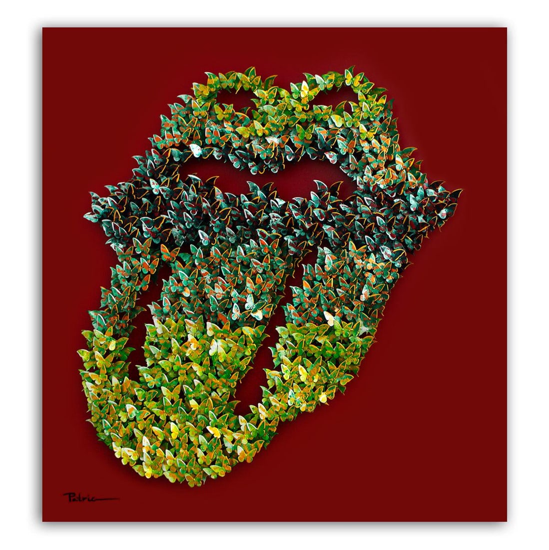 Patricia Govezensky- Original 3D Metal Art on Wood "Rolling Stones" (1 of 6)