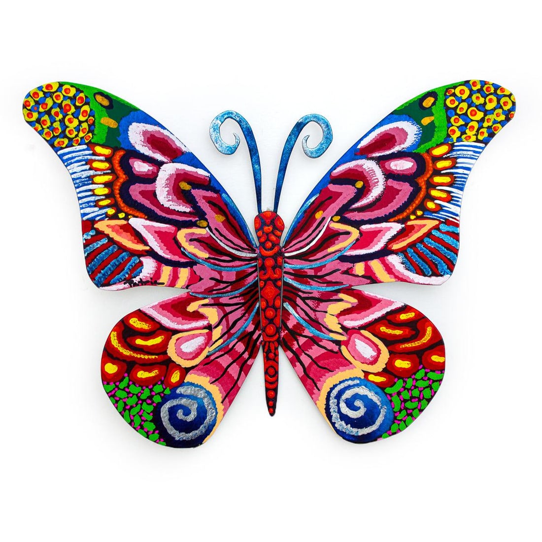 Patricia Govezensky- Original Painting on Cutout Steel "Butterfly": Artist: Patricia Govezensky. Medium: Original Painting on Cutout Steel. Title: Butterfly. Size: 8.5" x 12". Signature: Hand signed by the artist. Certificate of Authenticity: From the publisher. Refer