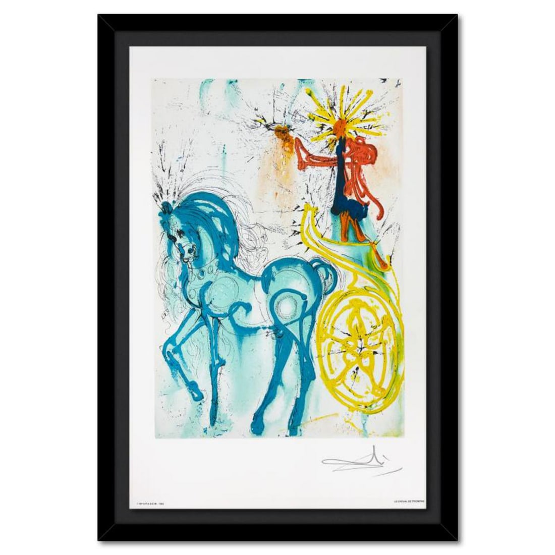 Salvador Dali (1904-1989), "Le Cheval de Triomphe (Horse of Triumph)" Framed Limited Edition (1 of 2)