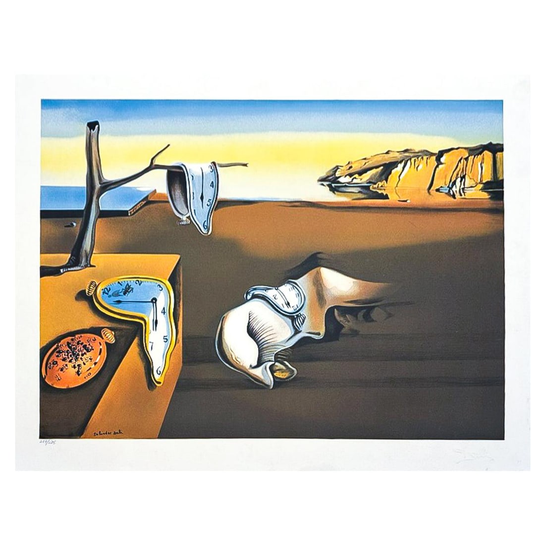 Salvador Dali (1904-1989)- LITHOGRAPH "La Persistance de la Memoire" (1 of 4)