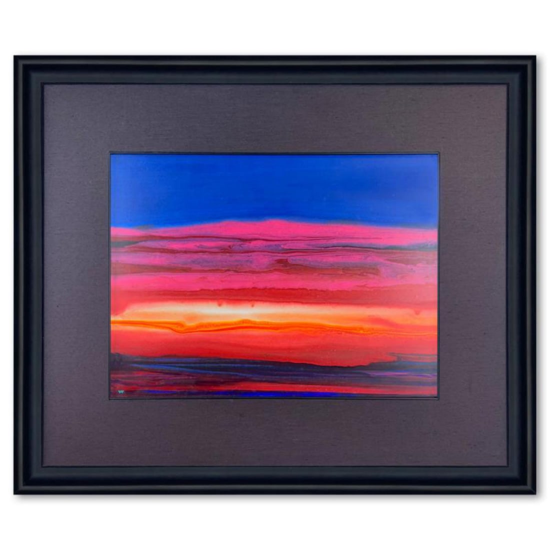 Wyland, "Nature Light" Framed Original Painting on Canvas (37.5" x 31.5"), Hand Signed with Letter (1 of 2)