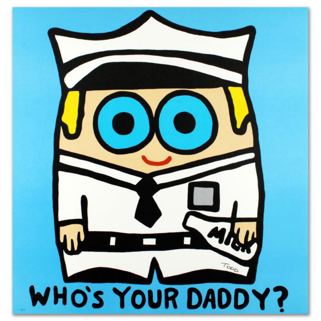 Who's Your Daddy Limited Edition Lithograph by Todd Goldman, Numbered and Hand Signed with (1 of 2)