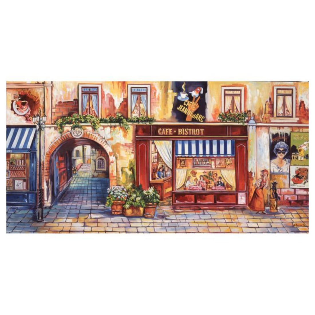 Alexander Borewko, "Lighted Road" Hand Signed Limited Edition Giclee on Canvas with Letter of: Lighted Road is a limited edition Giclee on Canvas by Alexander Borewko. The piece is numbered, hand signed by the artist, and come with a letter of authenticity. Measures approximately 20" x 40". Ref