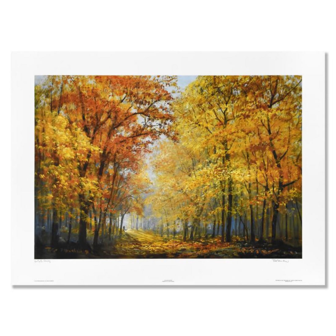 Peter Ellenshaw (1913-2007), "Autumn Solitude" Limited Edition Lithograph, Numbered and Hand Signed (1 of 2)