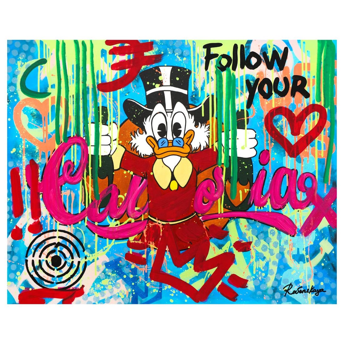 Nastya Rovenskaya- Mixed Media "Popping Bottles" (1 of 2)