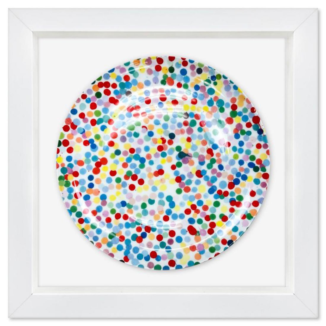 Damien Hirst, "The Currency" Framed Plate with Letter of Authenticity. (1 of 2)