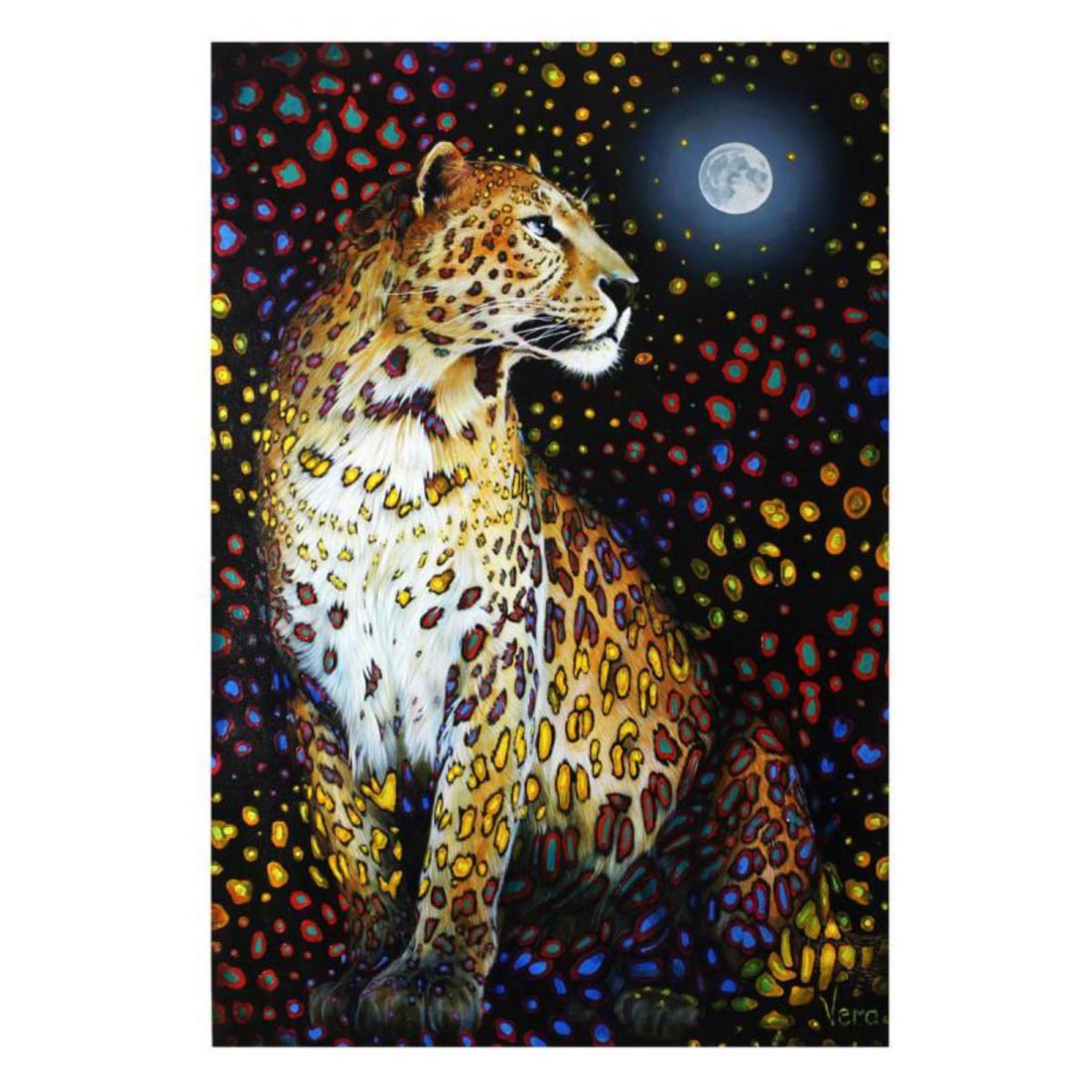 Vera V. Goncharenko, "Looking At The Moon Hand Signed Limited Edition Giclee on Canvas with Letter: Looking At The Moon is a limited edition giclee on canvas by Vera V. Goncharenko. Numbered and hand signed, this piece is accompanied by a letter of authenticity. Measures approximately 36" x 24" Refe