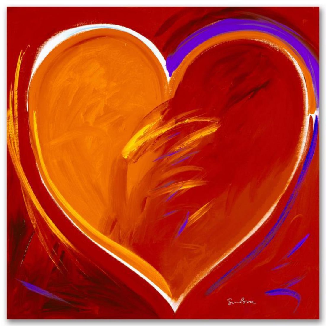 Deep In My Heart Limited Edition Giclee on Canvas by Simon Bull, Numbered and Signed. This piece (1 of 2)