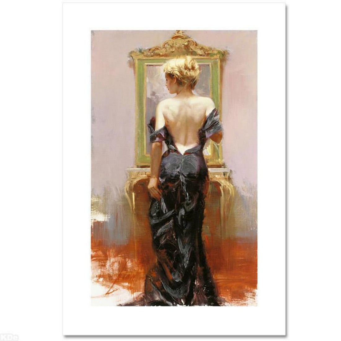 Pino (1939-2010), "Evening Elegance" Hand Signed Limited Edition on Canvas with Certificate of (1 of 1)