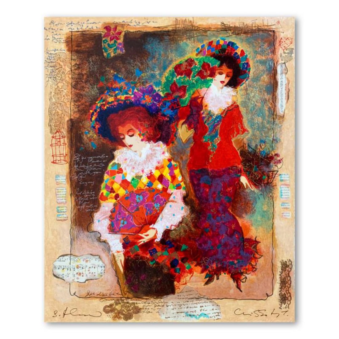 Alexander Galtchansky (1959-2008) and Tanya Wissotzky (1959-2006), Hand Signed Limited Edition: This is a limited edition serigraph on deckle edged paper by Alexander Galtchansky (1959-2008) and Tanya Wissotzky (1959-2006). It is numbered and hand signed and includes a letter of authenticity. Me