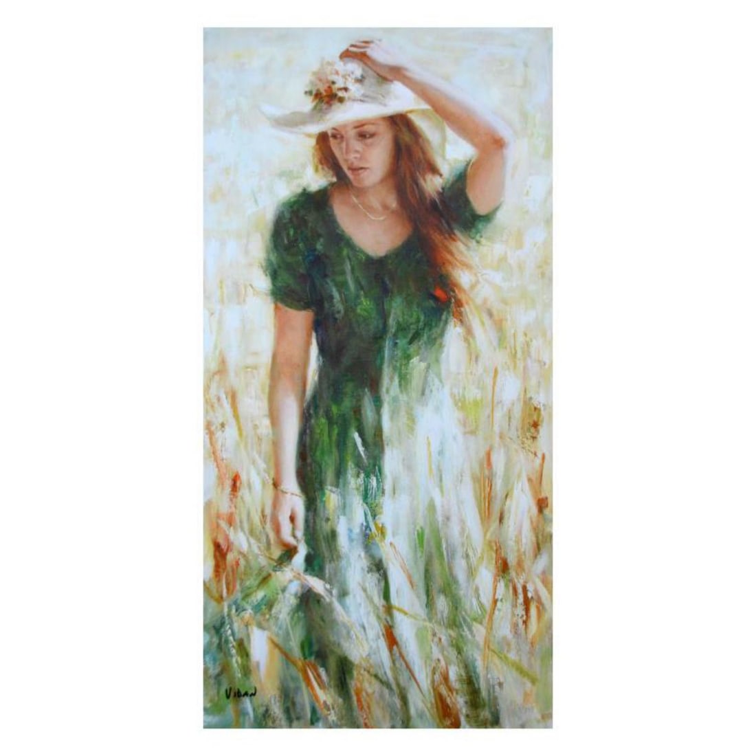 Vidan, "Peaceful Stroll" Limited Edition on Canvas, Numbered and Hand Signed with Certificate. (1 of 1)