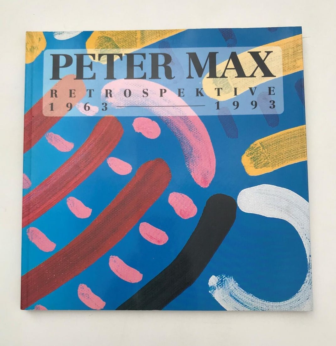 PETER MAX- VINTAGE PAPER BACK BOOK "RETROSPECTIVE 1963-1993" (1 of 3)