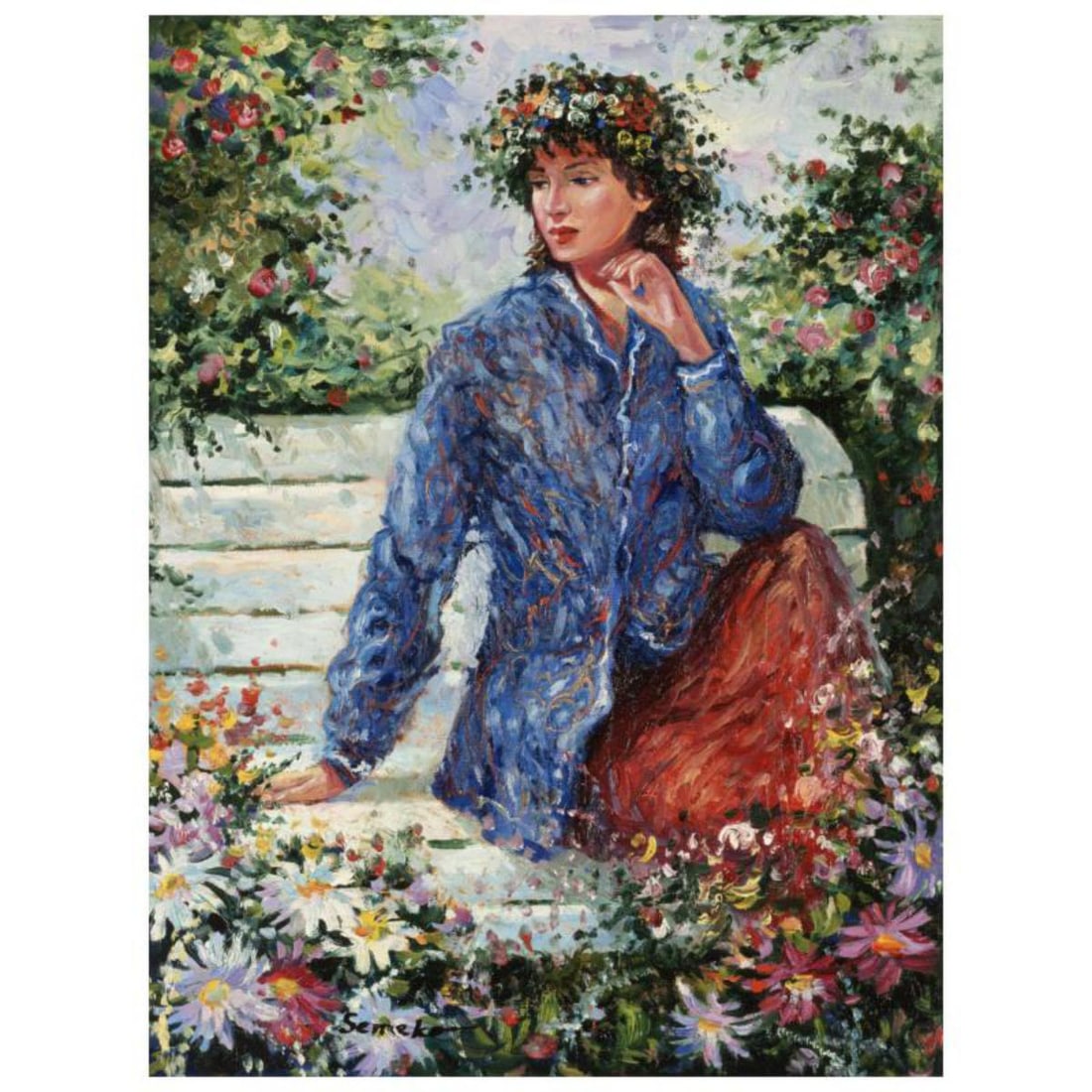 Igor Semeko, "Flora" Hand Signed Limited Edition Giclee on Canvas with Letter of Authenticity. (1 of 1)