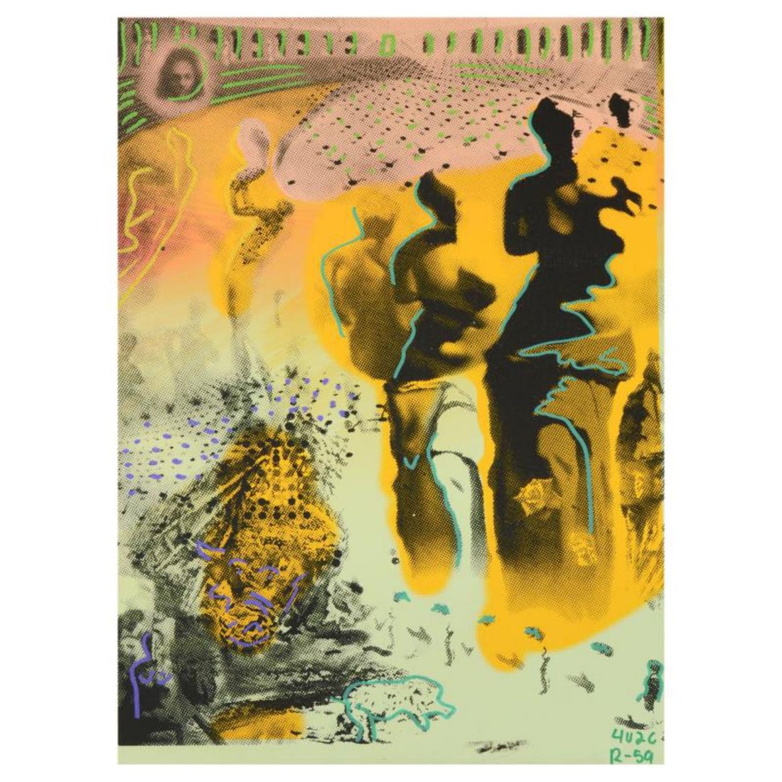 Ringo Daniel Funes (Protege of Andy Warhol's Apprentice, Steve Kaufman), "Hallucinogenic Toreador" (1 of 2)