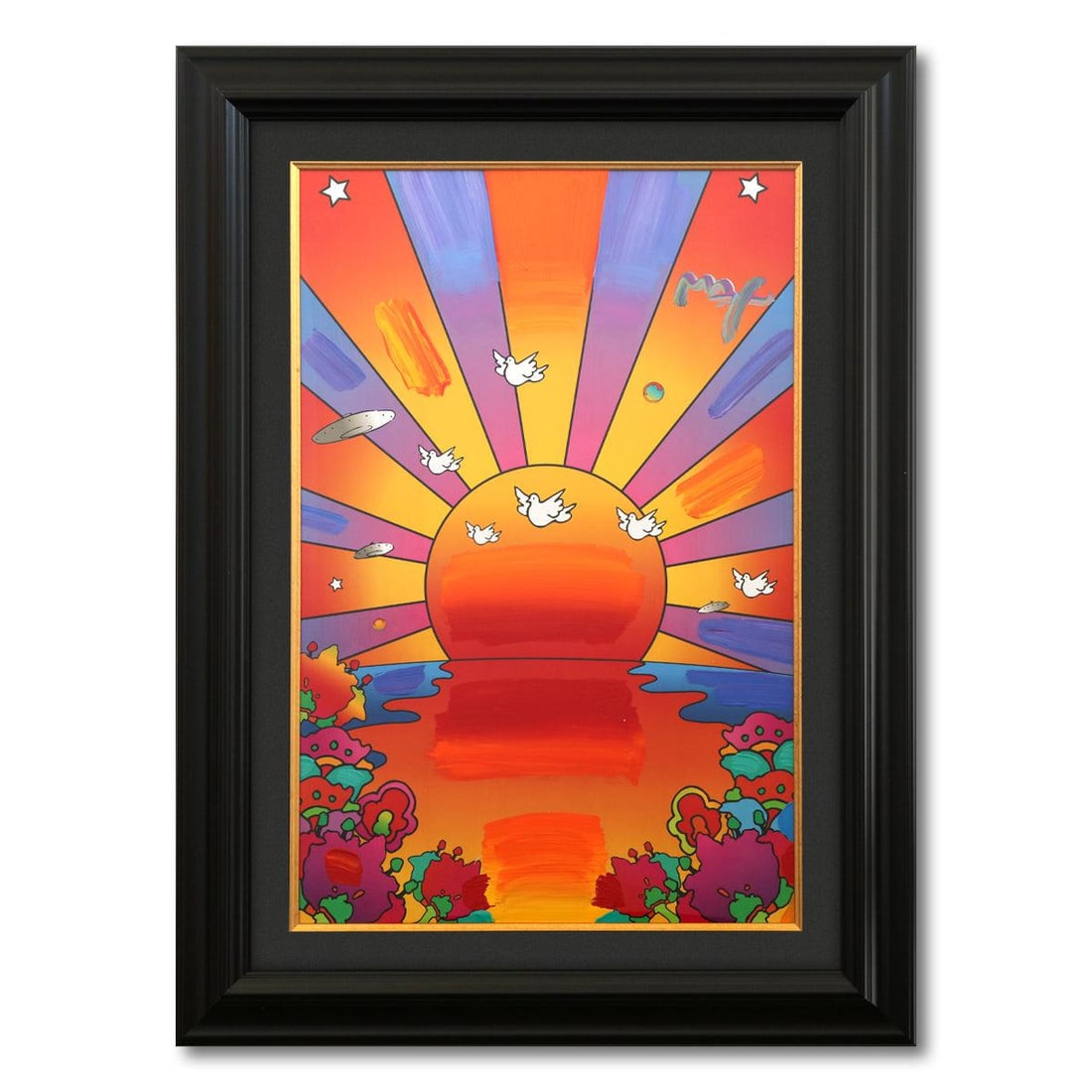 Peter Max- Original Mixed Media "Sunrise 2000" (1 of 4)