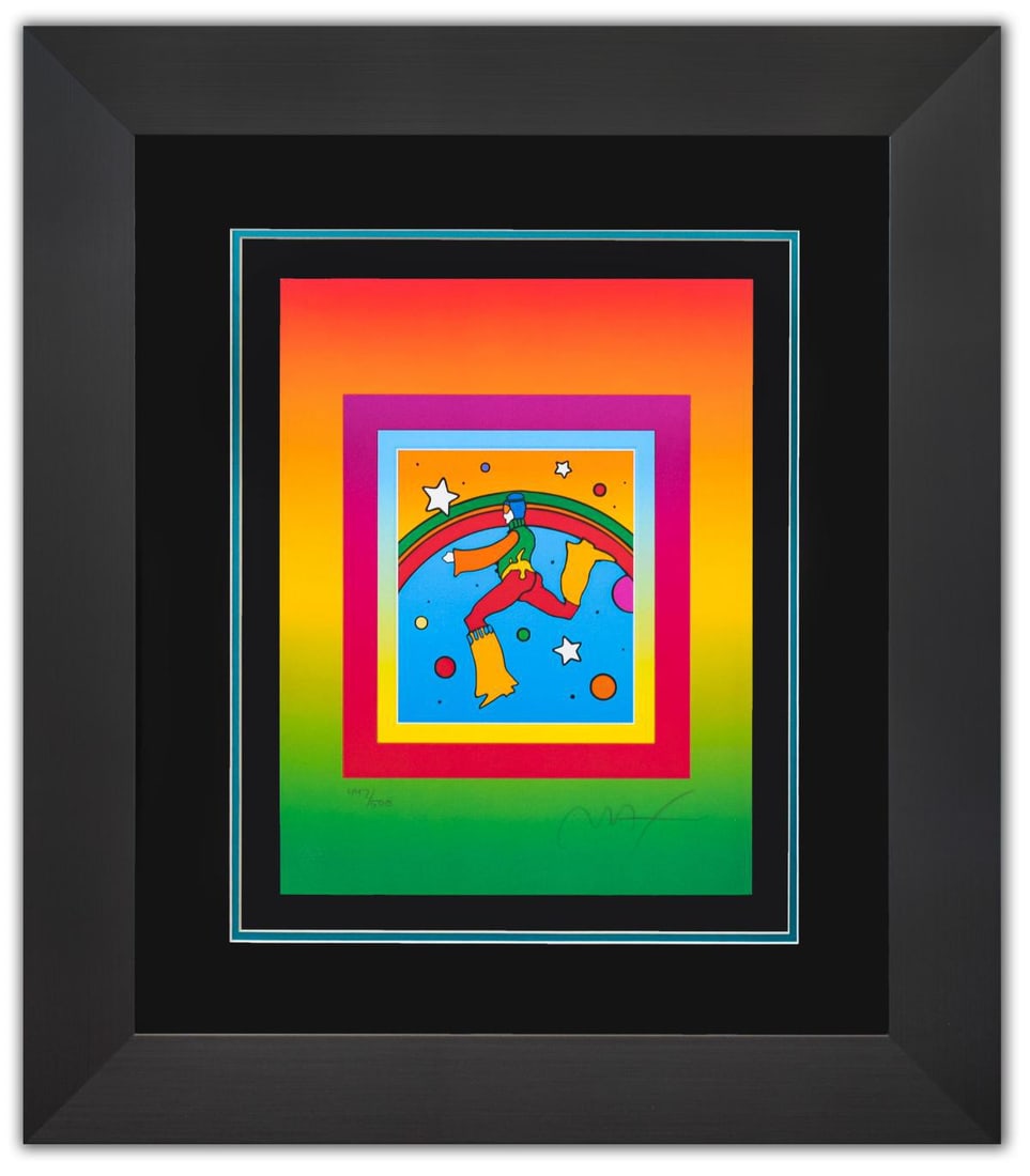 Peter Max- Original Lithograph "Cosmic Jumper on Blends" (1 of 2)