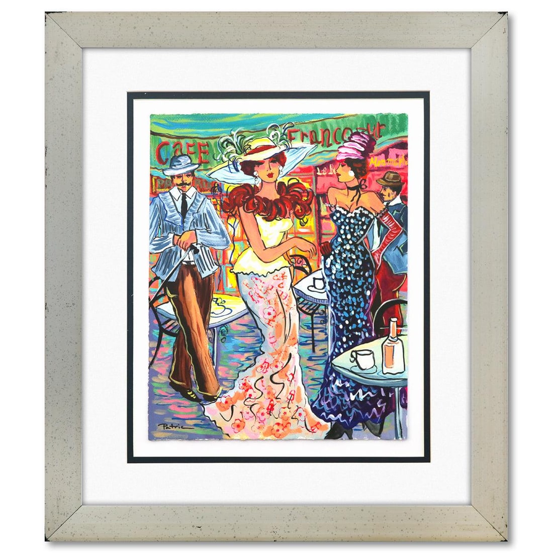 Patricia Govezensky- Original Watercolor "Luna": Artist: Patricia Govezensky. Medium: Original Watercolor. Title: Luna. Size: 14" x 11". Measures approx. 23" x 20" (framed). Signature: Hand signed by the artist. Certificate of Authenticity: Is inclu