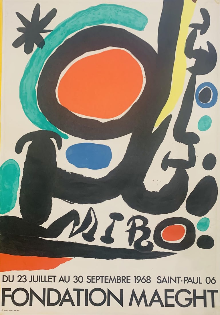 Joan Miro- Exhibition lithograph poster (1 of 2)