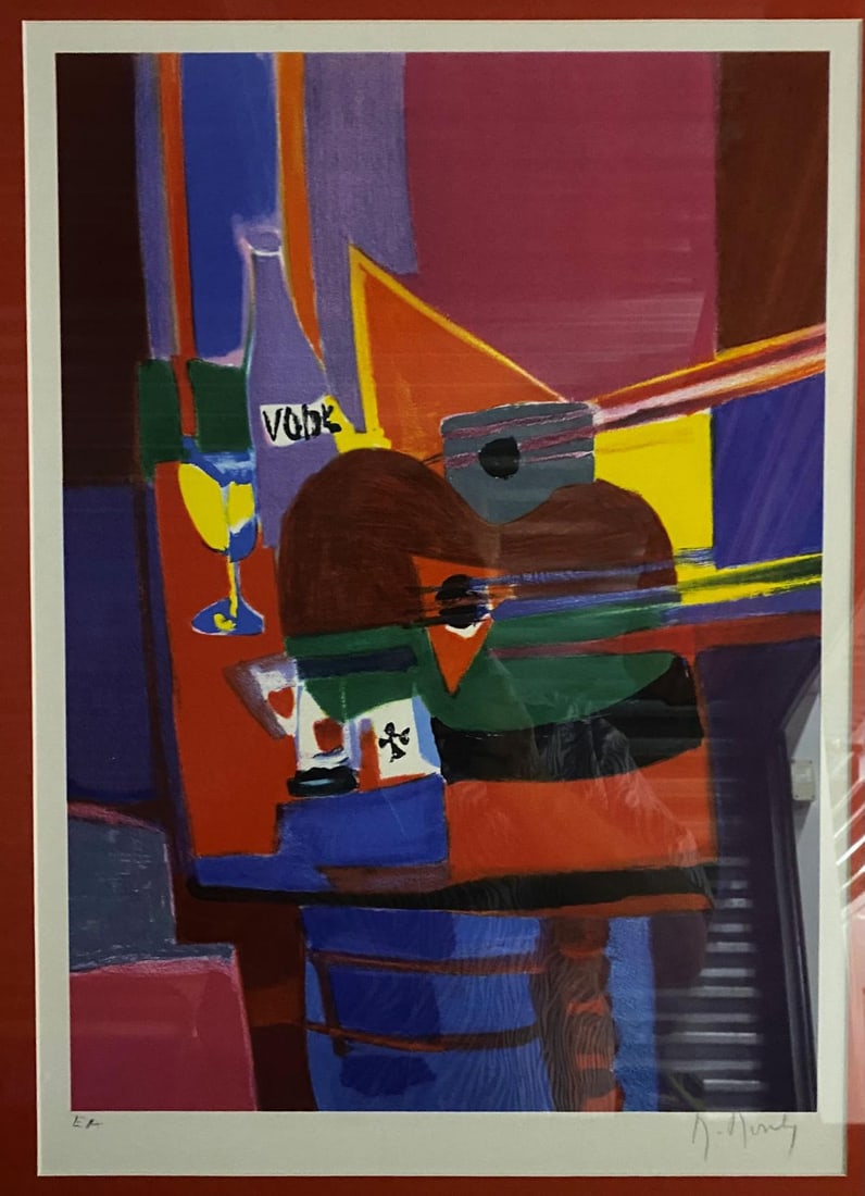 Marcel Mouly- Original hand signed and numbered lithograph on paper: Artist: Marcel Mouly. Medium: Original hand signed and numbered lithograph on paper. Measures approx. 16" x 20" (framed). Reference#: 43281.