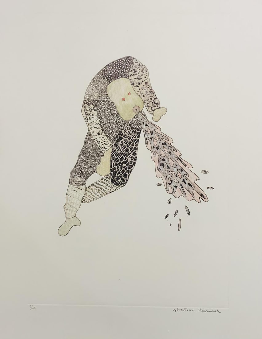 Jonathan Hammer- Limited Edition Etching on paper: Artist: Jonathan Hammer. Medium: Limited Edition Etching on paper. Size: 24" x 30". Signature: Signed and numbered. Reference#: 28493.