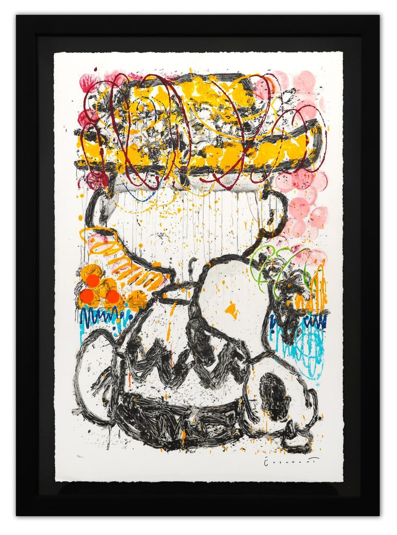 Tom Everhart- Hand Pulled Original Lithograph "Mon Ami" (1 of 3)