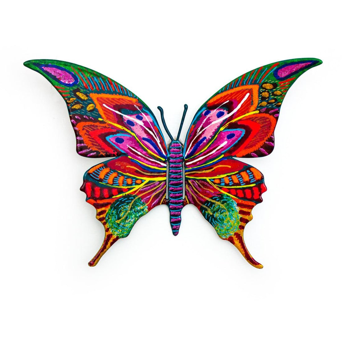 Patricia Govezensky- Original Painting on Cutout Steel "Butterfly": Artist: Patricia Govezensky. Medium: Original Painting on Cutout Steel. Title: Butterfly. Size: 5" x 8". Signature: Hand Signed by the artist. Certificate of Authenticity: From the publisher. Referenc