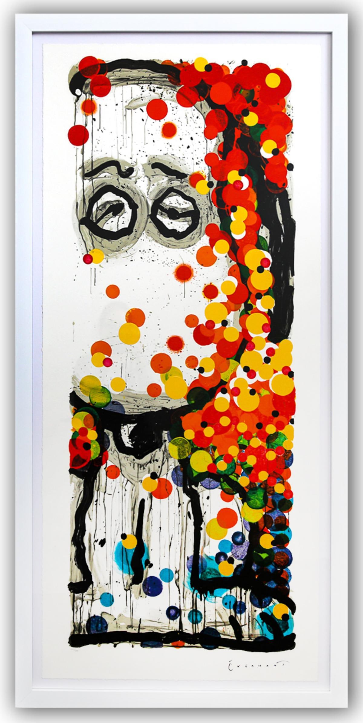 Tom Everhart- Hand Pulled Original Lithograph "Beauty Sleep": Artist: Tom Everhart. Medium: Hand Pulled Original Lithograph. Title: Beauty Sleep. Size: 57" x 25". Measures approx. 63" x 30" (framed). Signature: Hand Signed and Numbered by the artist. Certificate