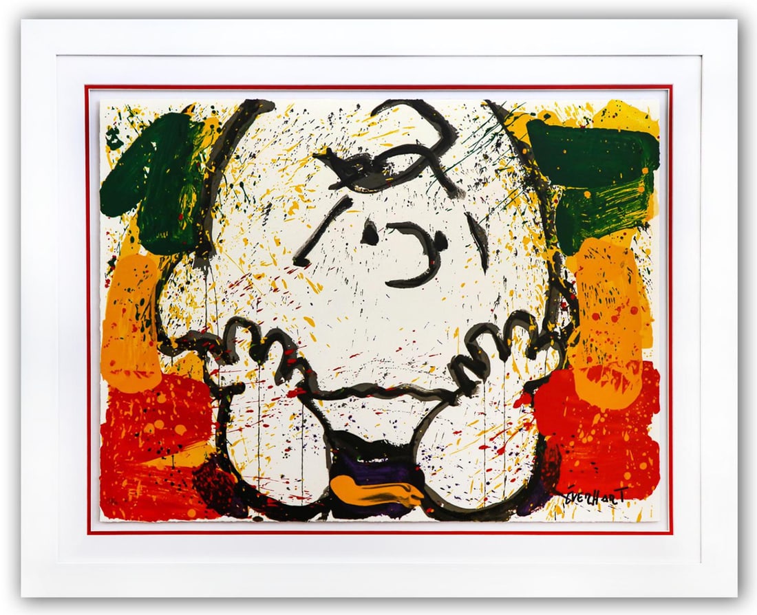 Tom Everhart- Hand Pulled Original Lithograph "Call Waiting": Artist: Tom Everhart. Medium: Hand Pulled Original Lithograph. Title: Call Waiting. Size: 22" x 30". Measures approx. 30" x 38" (framed). Signature: Hand Signed and Numbered by the artist. Certificate