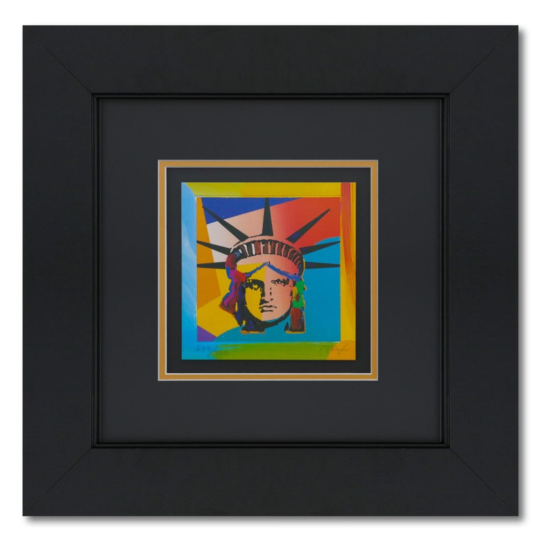 Peter Max- Original Lithograph "Liberty Head" (1 of 3)