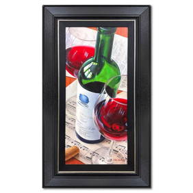 Dimitri Annenkov, "Opus One and Sheet Music" Framed Original Oil Painting on Canvas, Hand Signed (1 of 2)