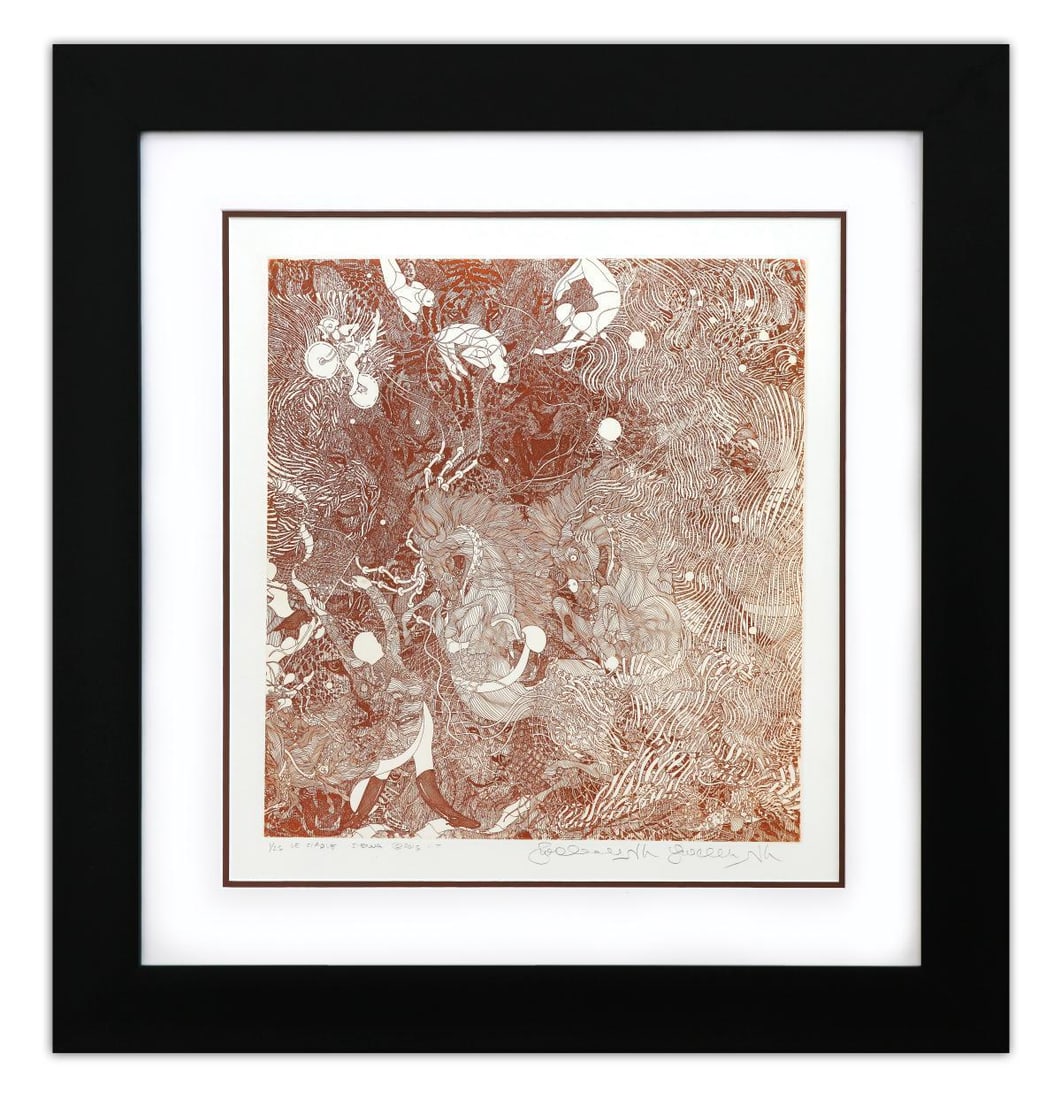 Guillaume Azoulay- Original Etching "Le Cirque Sienna" (1 of 4)