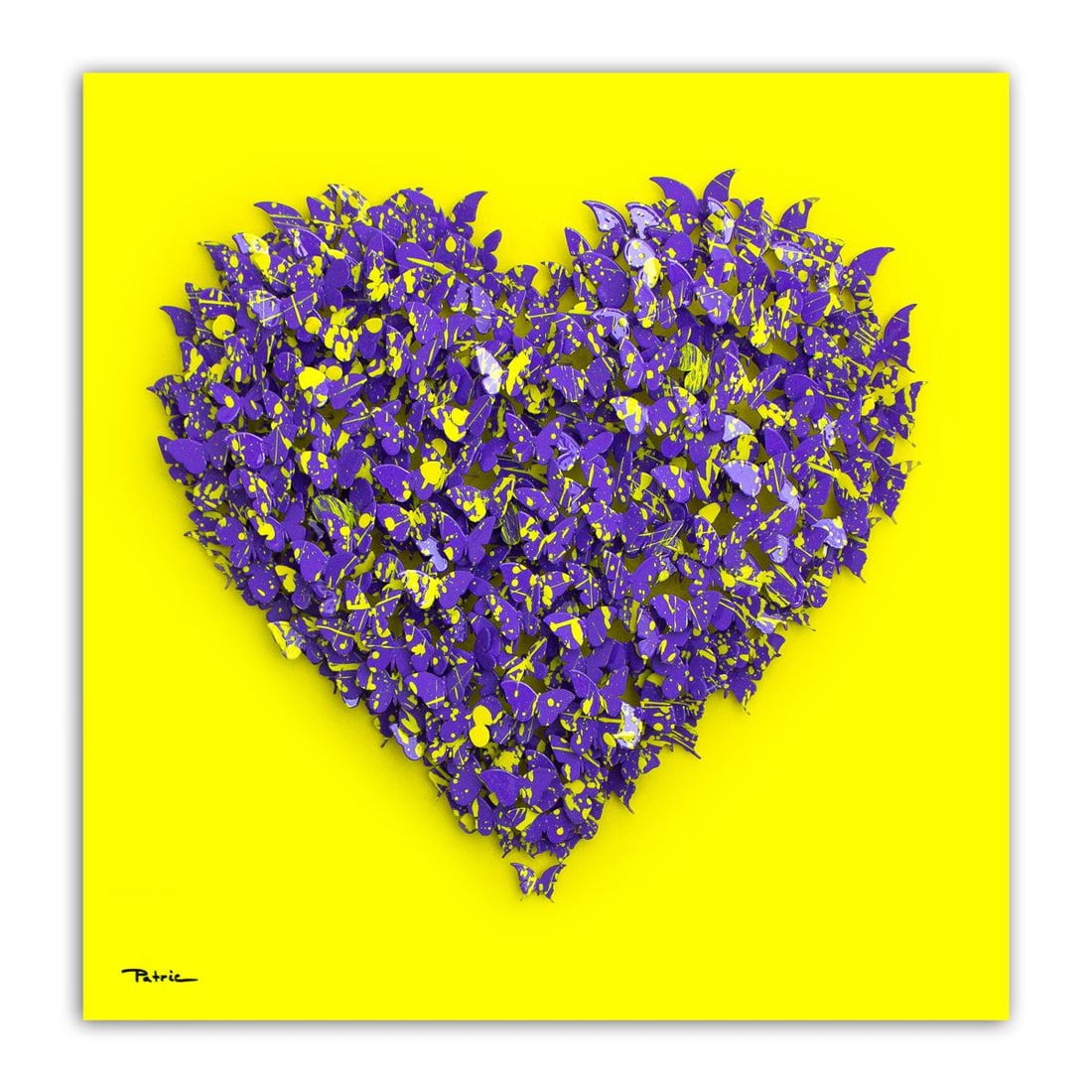 Patricia Govezensky- Original 3D Metal Art on Wood "Heart": Artist: Patricia Govezensky. Medium: Original 3D Metal Art on Wood. Title: Heart. Size: 20" x 20". Signature: Hand Signed by the artist. Certificate of Authenticity: From the publisher. Reference#: 55