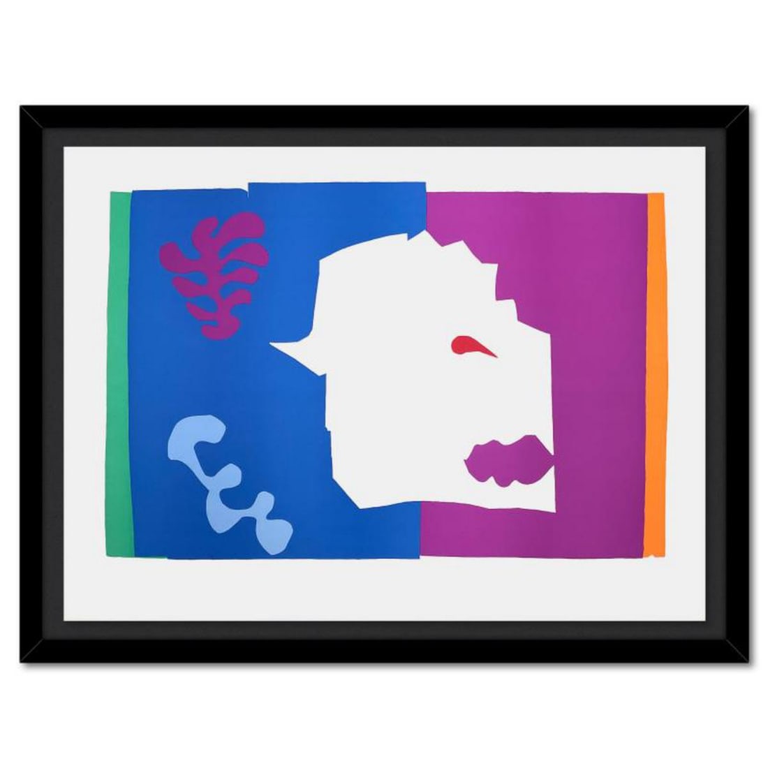 Henri Matisse 1869-1954 (After), "Le Loup (The Wolf)" Framed Limited Edition Lithograph with: Le Loup (The Wolf) is a limited edition lithograph by Henri Matisse (1869-1954). This piece comes from an edition of 200 authorized by the Matisse Estate; the edition number is not on the piece itself