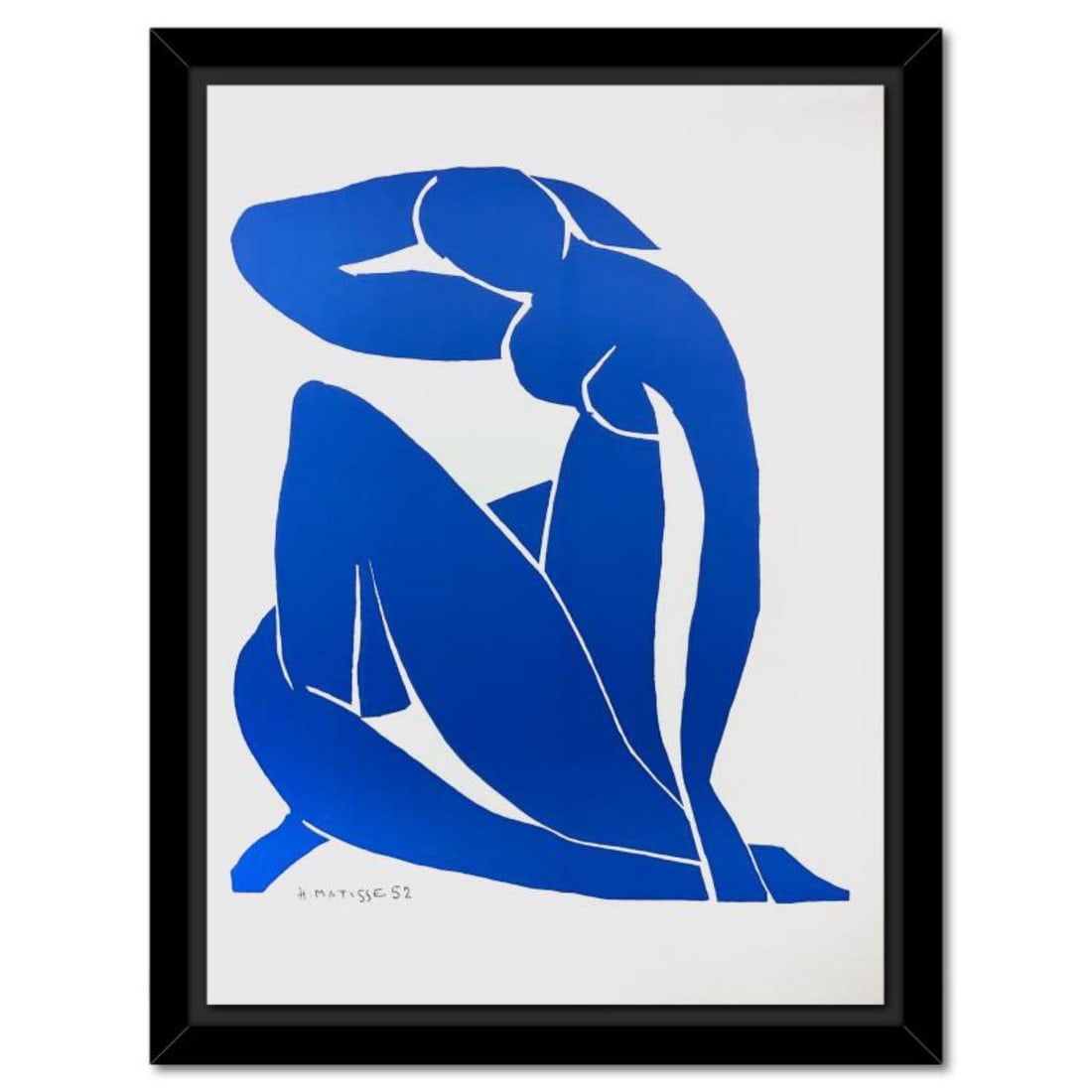 Henri Matisse 1869-1954 (After), "Nu Bleu II" Framed Limited Edition Lithograph with Certificate of (1 of 3)