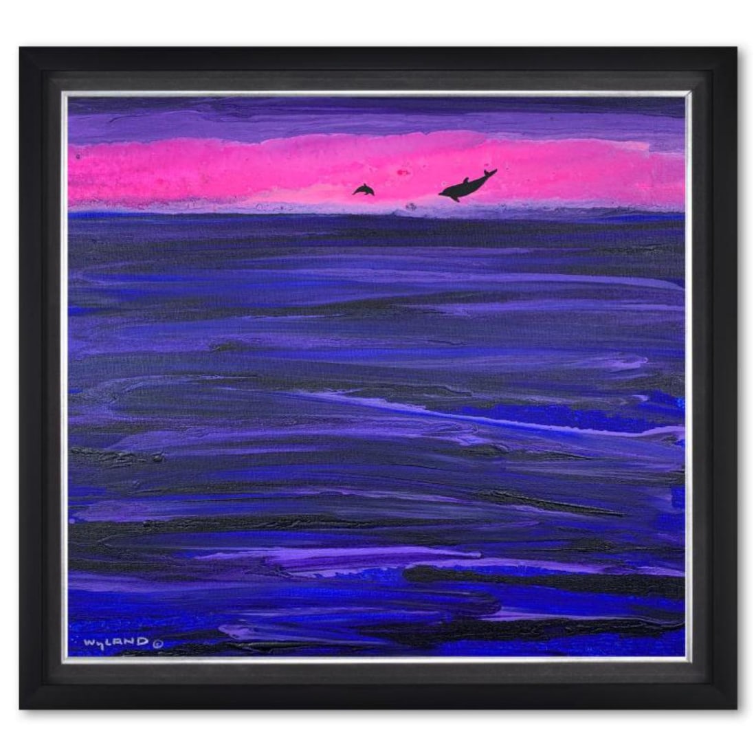 Wyland, Framed Original Painting on Canvas, Hand Signed by the artist and with a letter of (1 of 2)