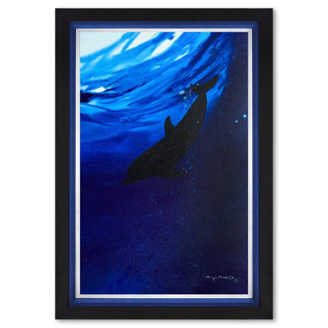 Wyland, Framed Original Painting on Canvas, Hand Signed by the artist and with a letter of (1 of 2)
